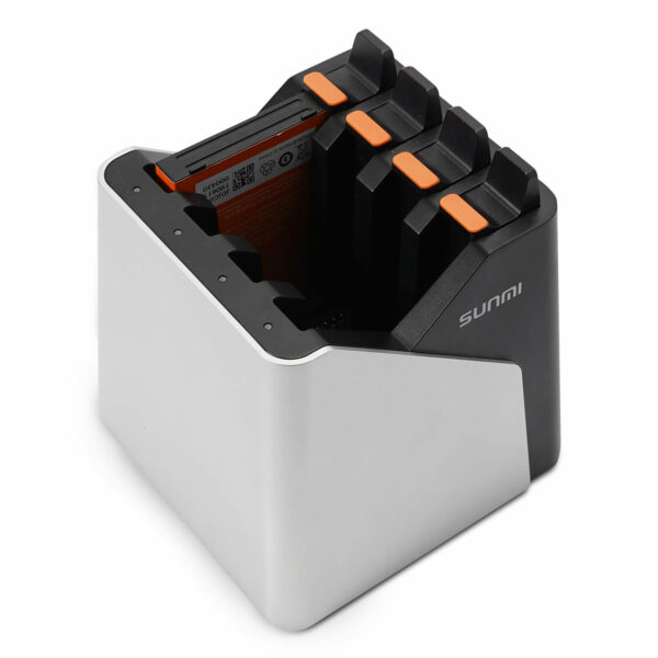 zaryad 1 600x600 - Зарядное устройство на 4 аккумулятора для ТСД MERTECH Sunmi L2K
