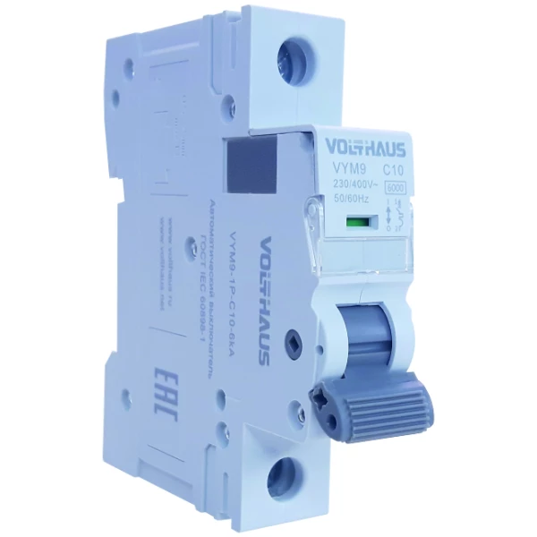 e134dc97 2bdb 4b71 bec8 fb81bd15d709 0107565b e7f1 49be 9922 a3c42abe7c7f 600x600 - Выключатель автоматический (АВ) VOLTHAUS VYM9 1Р 10А (С) 6кА