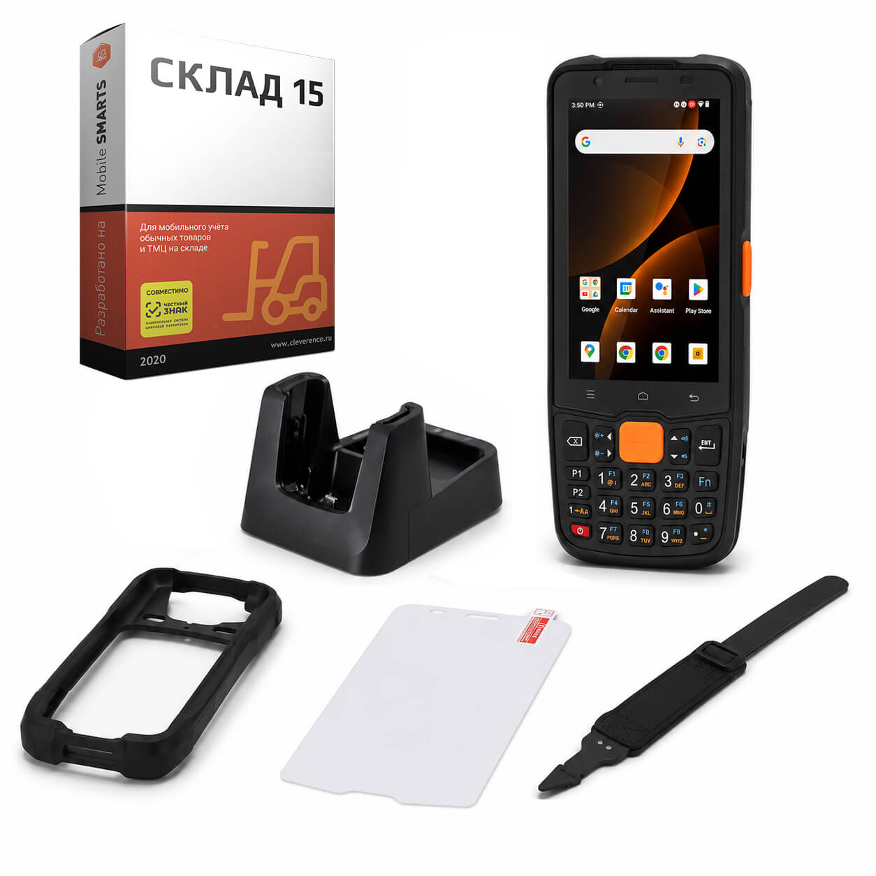 Комплект для маркировки ТСД MERTECH MovFast S40, арт. 10014 (кредл с передачей, чехол, стекло, ремешок) + ПО Клеверенс Склад 15 10014 clev 600x600 - Комплект для маркировки ТСД MERTECH MovFast S40, арт. 10014 (кредл с передачей, чехол, стекло, ремешок) + ПО Клеверенс Склад 15